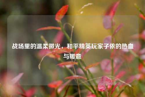 战场里的温柔微光,和平精英玩家子依的热血与暖意