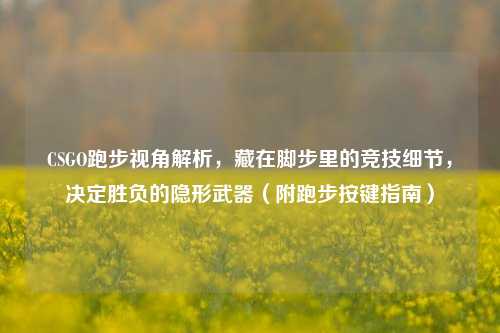 CSGO跑步视角解析，藏在脚步里的竞技细节，决定胜负的隐形武器（附跑步按键指南）