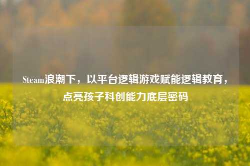 Steam浪潮下,以平台逻辑游戏赋能逻辑教育,点亮孩子科创能力底层密码