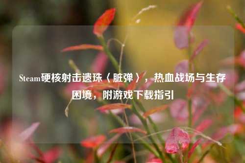 Steam硬核射击遗珠〈脏弹〉,热血战场与生存困境,附游戏下载指引