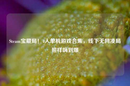 Steam宝藏局!4人单机游戏合集,线下无网凑局照样嗨到爆
