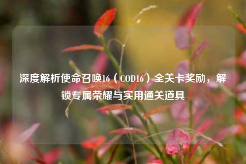 深度解析使命召唤16（COD16）全关卡奖励，解锁专属荣耀与实用通关道具