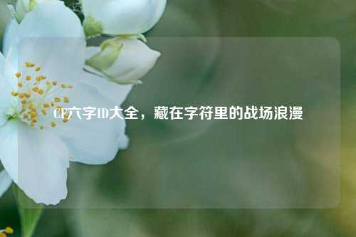 CF六字ID大全,藏在字符里的战场浪漫