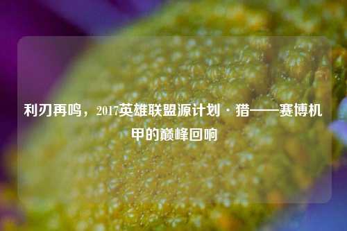 利刃再鸣,2017英雄联盟源计划·猎——赛博机甲的巅峰回响