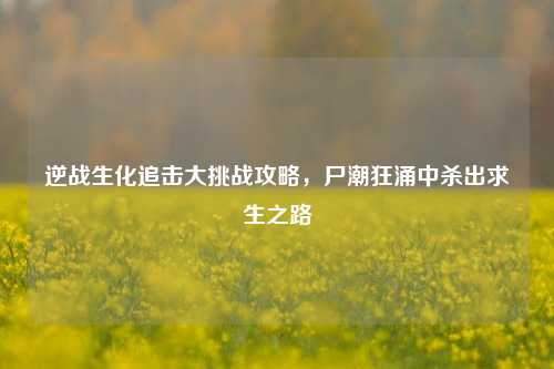 逆战生化追击大挑战攻略,尸潮狂涌中杀出求生之路