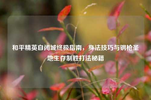 和平精英自闭城终极指南,身法技巧与钢枪圣地生存制胜打法秘籍