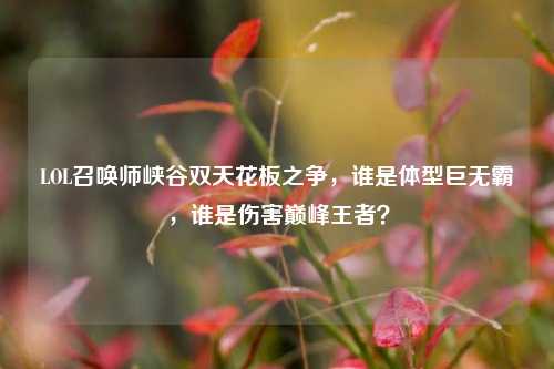LOL召唤师峡谷双天花板之争,谁是体型巨无霸,谁是伤害巅峰王者?