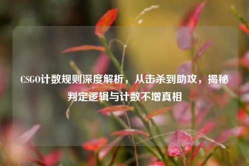 CSGO计数规则深度解析,从击杀到助攻,揭秘判定逻辑与计数不增真相