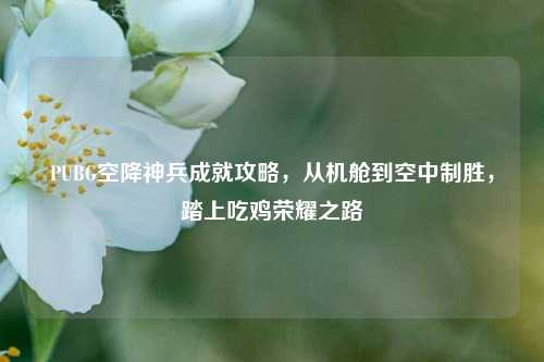PUBG空降神兵成就攻略,从机舱到空中制胜,踏上吃鸡荣耀之路