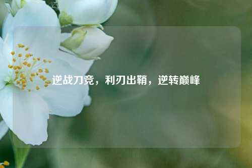 逆战刀竞,利刃出鞘,逆转巅峰
