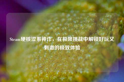 Steam硬核涩系神作，在极限挑战中解锁好玩又刺激的极致体验