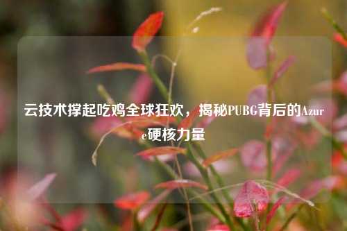 云技术撑起吃鸡全球狂欢,揭秘PUBG背后的Azure硬核力量