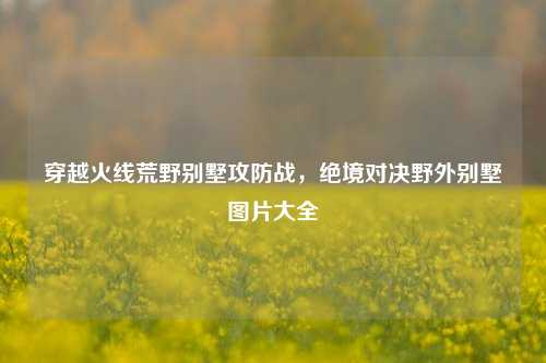 穿越火线荒野别墅攻防战,绝境对决野外别墅图片大全