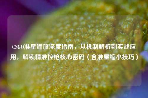 CSGO准星缩放深度指南,从机制解析到实战应用,解锁精准控枪核心密码(含准星缩小技巧)