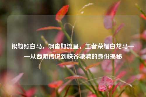 银鞍照白马,飒沓如流星,王者荣耀白龙马——从西游传说到峡谷驰骋的身份揭秘