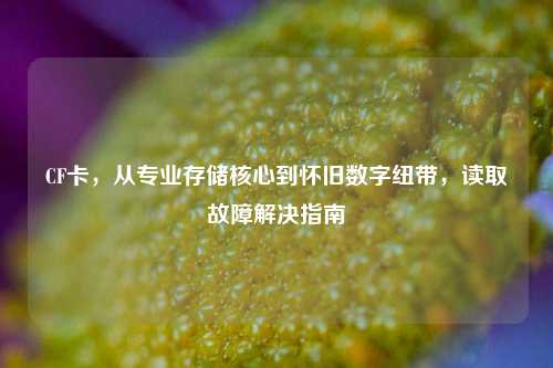 CF卡,从专业存储核心到怀旧数字纽带,读取故障解决指南