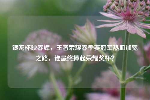 银龙杯映春辉,王者荣耀春季赛冠军热血加冕之路,谁最终捧起荣耀奖杯?
