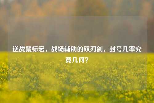 逆战鼠标宏,战场辅助的双刃剑,封号几率究竟几何?