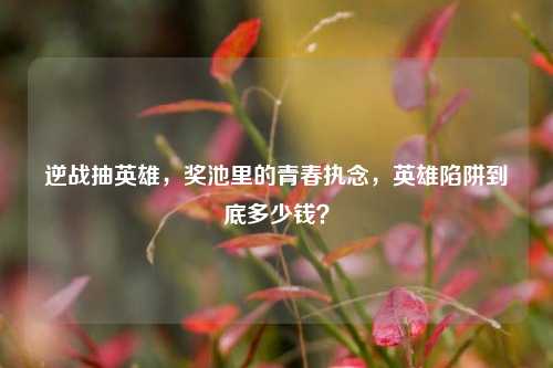 逆战抽英雄,奖池里的青春执念,英雄陷阱到底多少钱?