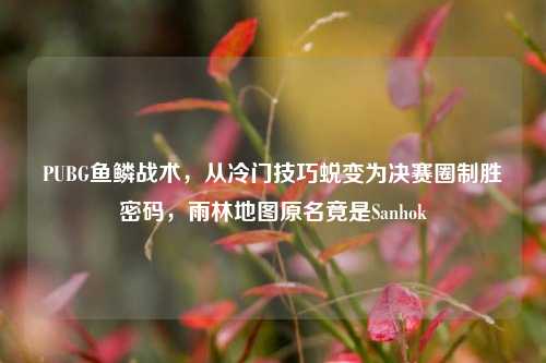 PUBG鱼鳞战术，从冷门技巧蜕变为决赛圈制胜密码，雨林地图原名竟是Sanhok