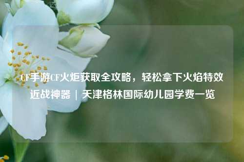 CF手游CF火炬获取全攻略,轻松拿下火焰特效近战神器 | 天津格林国际幼儿园学费一览