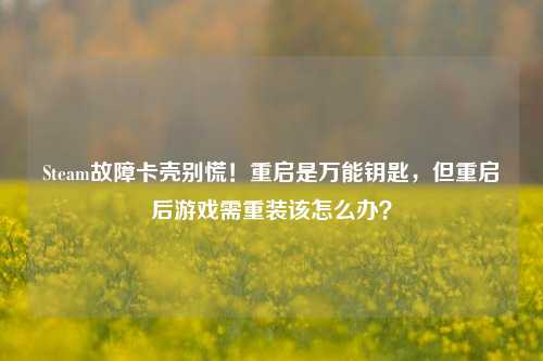 Steam故障卡壳别慌！重启是万能钥匙，但重启后游戏需重装该怎么办？