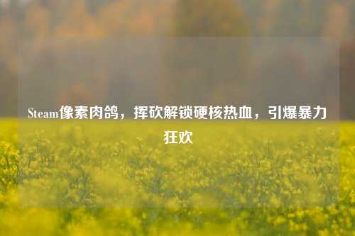 Steam像素肉鸽,挥砍解锁硬核热血,引爆暴力狂欢