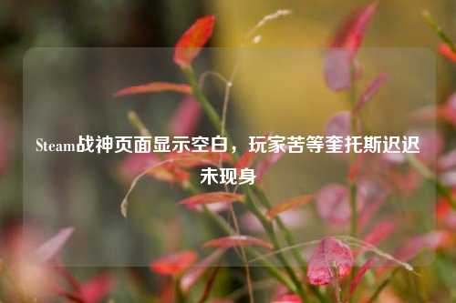 Steam战神页面显示空白,玩家苦等奎托斯迟迟未现身