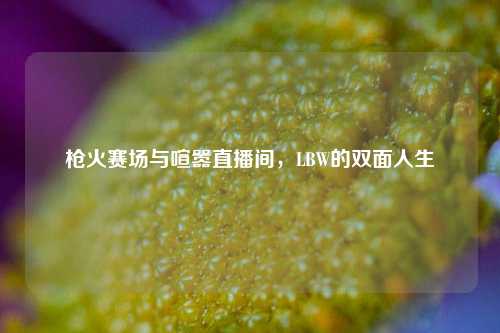 枪火赛场与喧嚣直播间,LBW的双面人生