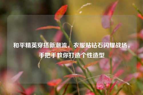 和平精英穿搭新潮流,衣服贴钻石闪耀战场,手把手教你打造个性造型