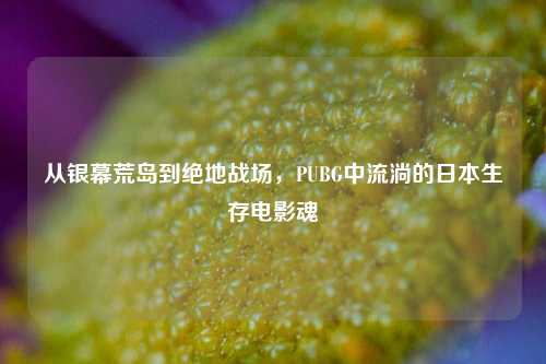 从银幕荒岛到绝地战场,PUBG中流淌的日本生存电影魂