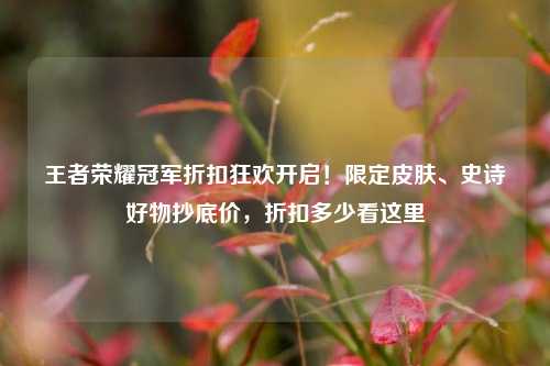 王者荣耀冠军折扣狂欢开启!限定皮肤、史诗好物抄底价,折扣多少看这里