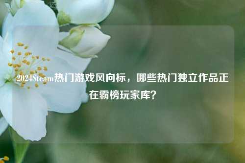 2024Steam热门游戏风向标，哪些热门独立作品正在霸榜玩家库？