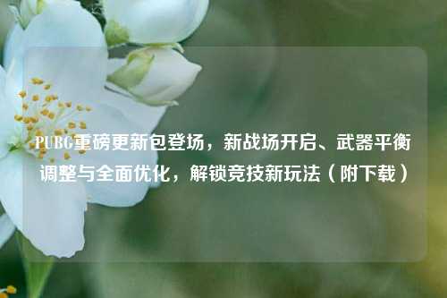 PUBG重磅更新包登场，新战场开启、武器平衡调整与全面优化，解锁竞技新玩法（附下载）