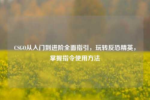 CSGO从入门到进阶全面指引,玩转反恐精英,掌握指令使用方法