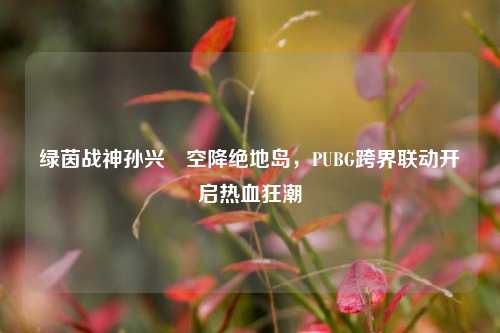 绿茵战神孙兴慜空降绝地岛，PUBG跨界联动开启热血狂潮