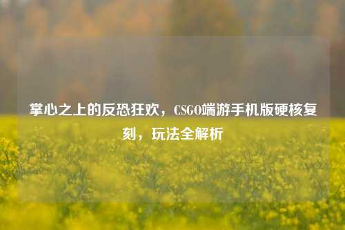 掌心之上的反恐狂欢,CSGO端游手机版硬核复刻,玩法全解析