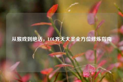 从猴戏到绝活,LOL齐天大圣全方位修炼指南