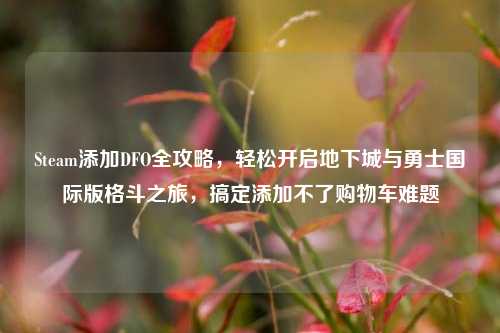 Steam添加DFO全攻略,轻松开启地下城与勇士国际版格斗之旅,搞定添加不了购物车难题