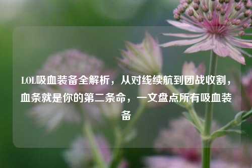 LOL吸血装备全解析,从对线续航到团战收割,血条就是你的第二条命,一文盘点所有吸血装备