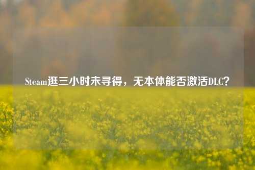 Steam逛三小时未寻得，无本体能否激活DLC？