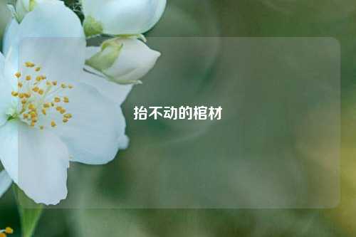 抬不动的棺材