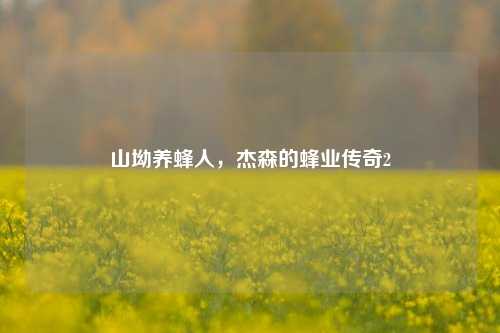 山坳养蜂人,杰森的蜂业传奇2