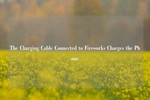 The Charging Cable Connected to Fireworks Charges the Phone