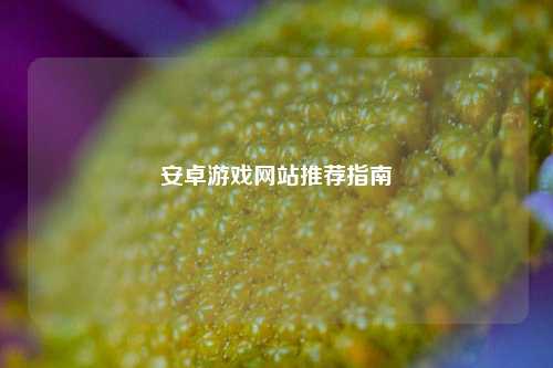 安卓游戏网站推荐指南