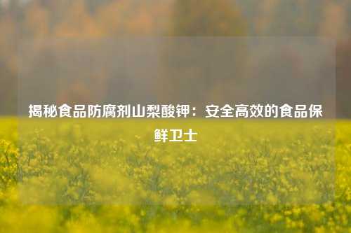 揭秘食品防腐剂山梨酸钾：安全高效的食品保鲜卫士